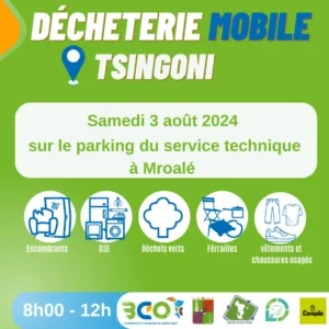 Illustration décheterie mobile par la 3CO | Le Mahorais